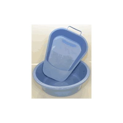 BEDPAN, CONTOUR, AUTOCLAVABLE, BLUE