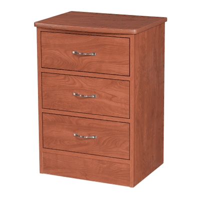 Bedside Cabinet, 3 Drawer, Brownlee Woods