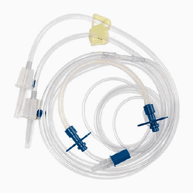 Bifurcated Transfer Set, Two Large Volume Intake Tubing