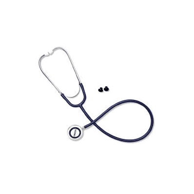Binaural Stethoscope Black 1-tube Dual Head -