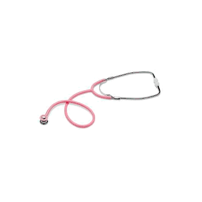 Binaural Stethoscope Pink 1-tube 22 Inch Dual
