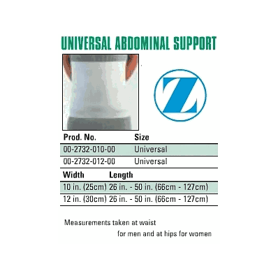 Binder, Abdominal, 10, Er, Universal