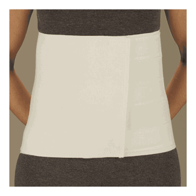 Binder, Abdominal, 10", Solid Panel, 54", Adj