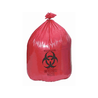 Biohazard Liners - Liner, Red, Drawstring, 40