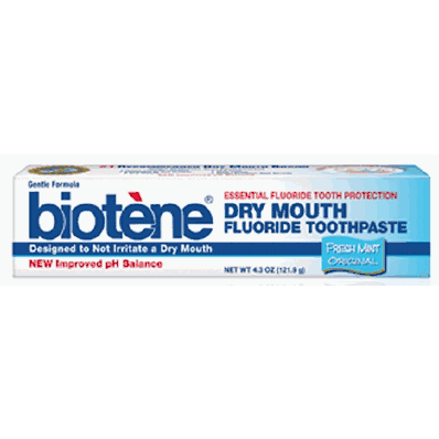 Biotene Toothpaste, 4.3 oz. Gel Tube, Fresh Mint 