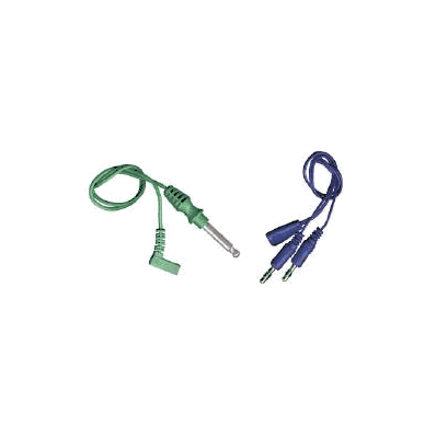 Bipolar Cord 12 Foot L, 2 Plugs, Silicone, Bl