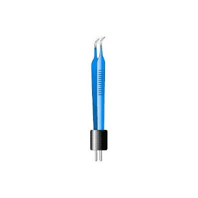 Bipolar Forceps Mcpherson Tweezer Type Curved