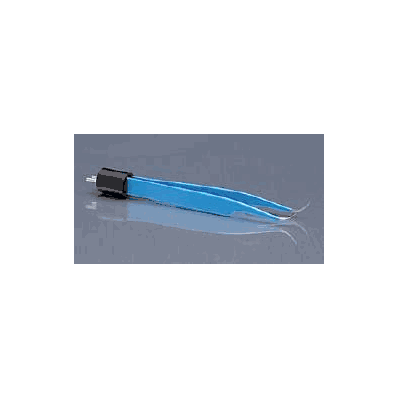 Bipolar Forceps Tweezer Type Curved 4.5 Inch