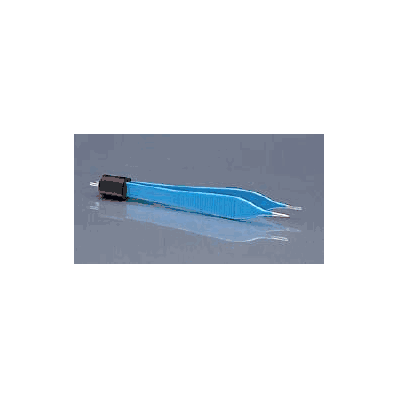Bipolar Forceps Tweezer Type Straight 4.75 In