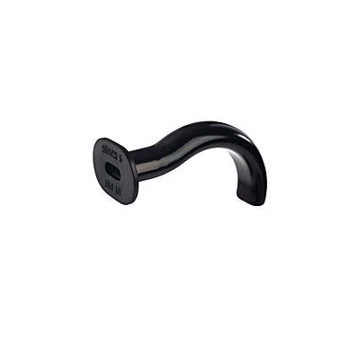 Black Elastic Guedel Airway, SIZE 00 40 mm