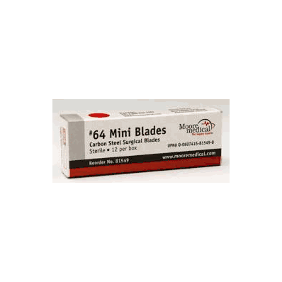 Blade, Mini #62 Str (12/Bx) - Moore Medical