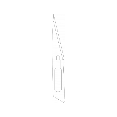 Blade, Surgical, Stainless, #11, Sterile -