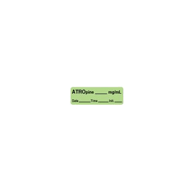 Blank Labels/Tapes, 1.5" X 0.5", Light Green