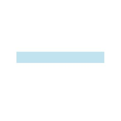 Blank tape, 1/2" X 500", color: Light Blue
