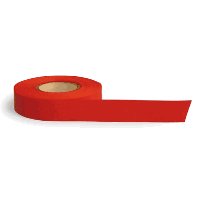 Blank tape, 1/2" X 500", Red