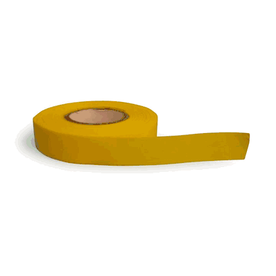 Blank tape, 1/2" X 500", Yellow