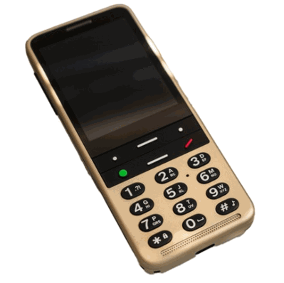 Blindshell Classic 3 Golden Sand, perfect phone for visually impaired, scroll to bottom page for more details, by BlindShell 300256, State of California uses this state wide for the visually impaired, department of adaptive living.