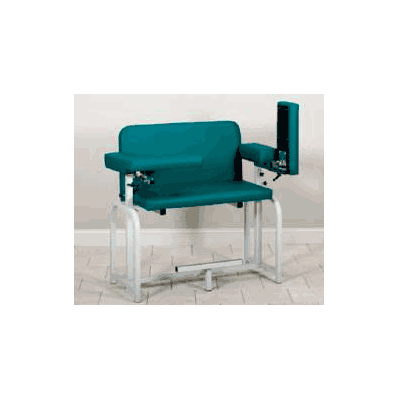 Blood Drawing Chair 2-pivot Arms Slate Blue -