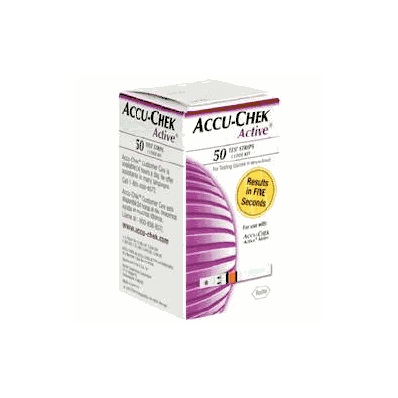 Blood Glucose Test Strips Accu-chek Active 5
