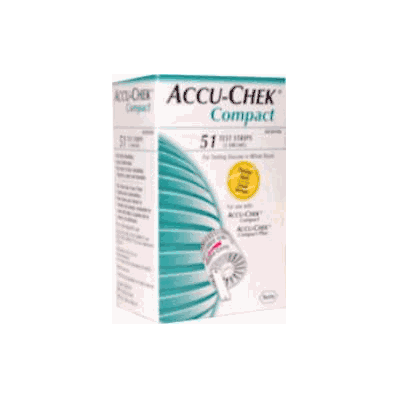 Blood Glucose Test Strips Accu-chek Compact