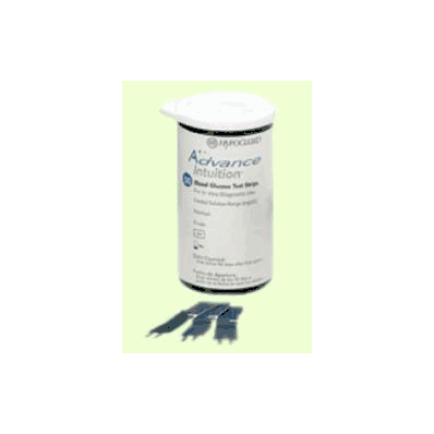 Blood Glucose Test Strips Advance Intuition