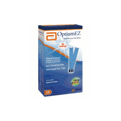 Blood Glucose Test Strips, for Optium EZ Glucose Meter