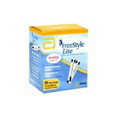 Blood Glucose Test Strips Freestyle Lite 50
