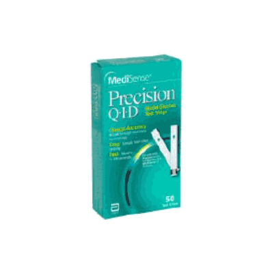Blood Glucose Test Strips Precision Qid 50 Te