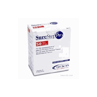 Blood Glucose Test Strips Surestep Pro 50 Te