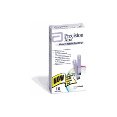 Blood Ketone Test Strips, Precision Xtra