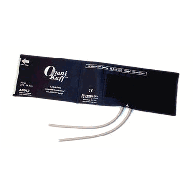 Blood Pressure Cuff, 2-Tube Bladder, X-Long