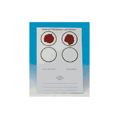 Blood Stain Card Whatman 100 Cards Filter Pa