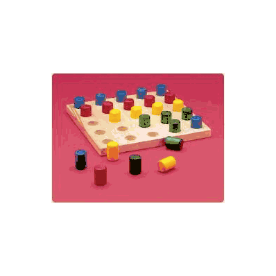 Board, Peg 25hole W/Colored Pegs - - Sammons