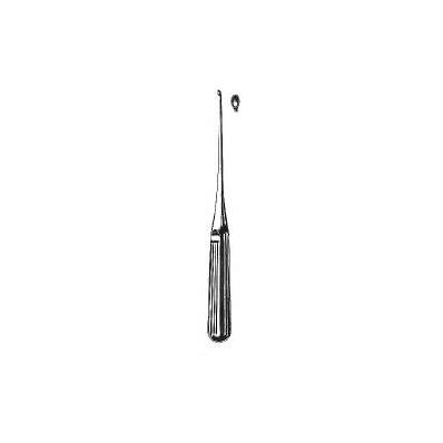 Bone Curette Single-ended Size 0 Straight, Lo