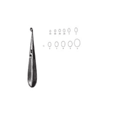 Bone Curette Size 3 Oval Cup Tip - Curette, B