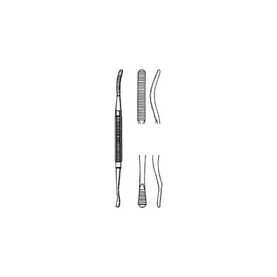 Bone File Double Head, 1-curved, 1-flat - Fil