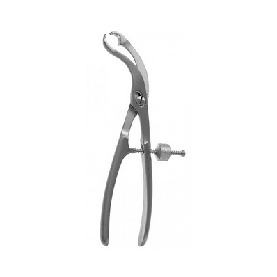 Bone Forceps, Size 0 Extra-Small, 10mm Length Serrated Jaw