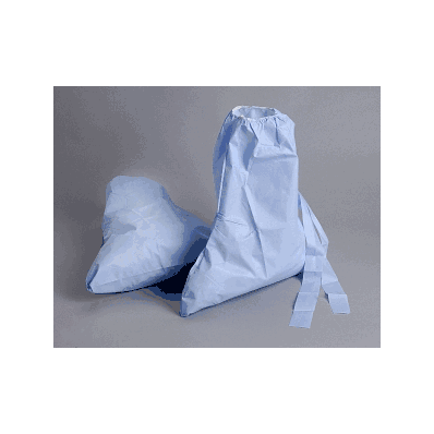 Boot Cover, Ankle High, Ties, Bl, Univ - Medl
