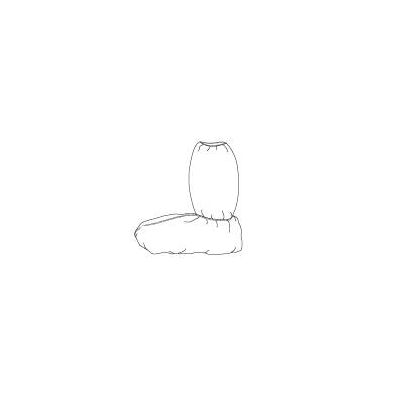 Boot Cover, KneE High Ns Wht (100/Bg 2bg/Cs)