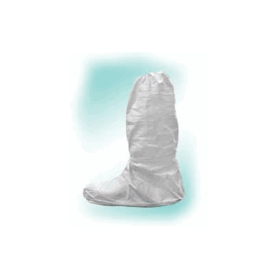 Bootcover, W/Ties Lf Wht Xlg 20" (50pr/Cs) -