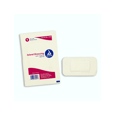 Dynarex Bordered Gauze, 2" x 3.5" Individually Bagged
