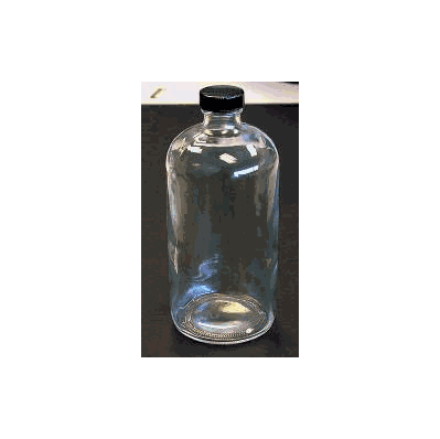 Boston Round Bottle Glass 4 Oz. - Bottle, Bos