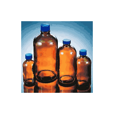 Boston Round Bottle I-chem 4 Oz. Amber - Bot