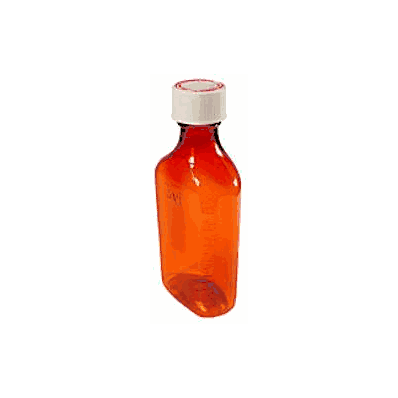 Bottle Oval Plastic 4 Oz. - Bottle, Ovals Pla