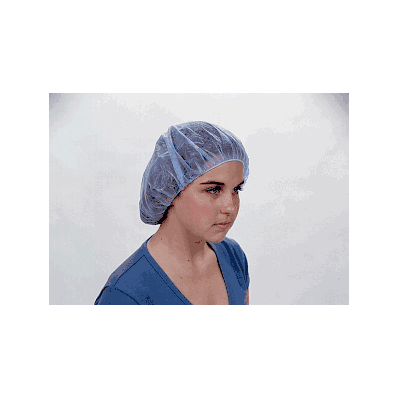 Bouffant, 21" Blue Bouffant Hair Cover - Medl