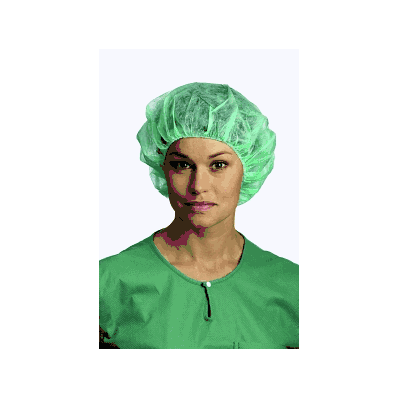 Bouffant, Cap, Annie, Green, Medium - Medline