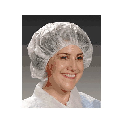 Bouffant, Ltx Free, White, 24" - Medline