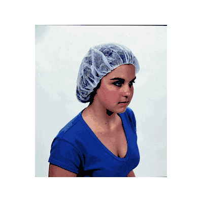 Bouffant, Polypropylene, Elstc Top, 24", Wht