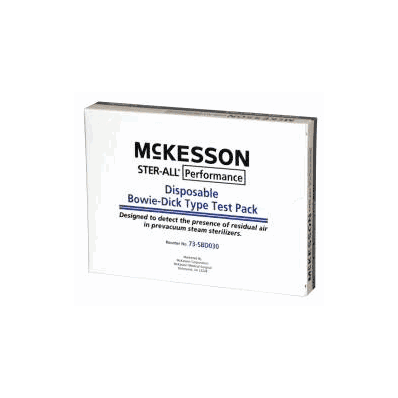 Bowie Dick Steam Test, Test Pack, 30/Cs by McKesson Brand