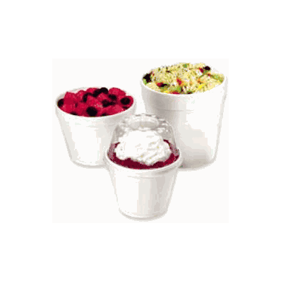 Bowl White Disposable Styrofoam - Bowl, Styro